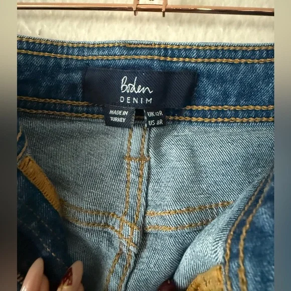 Boden Denim Wide Leg Jeans